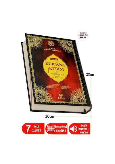 Rahle Boy 7 Özellikli Kuranı Kerim ve Yüce Meali - 554234941