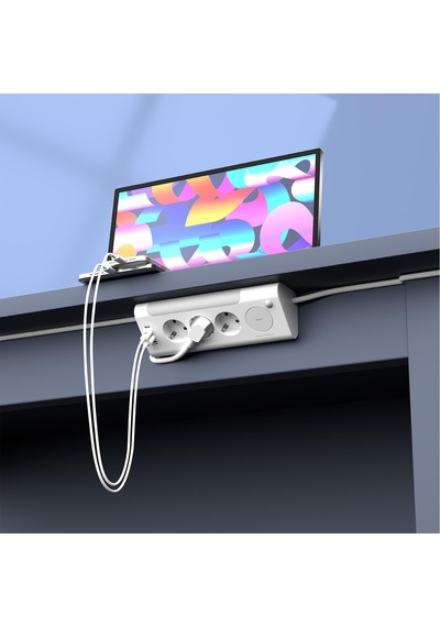 S-link Prz06 3 Soketli 2 Usb 2 Type-c Pd20 2m 306 Joule Tam Bakır