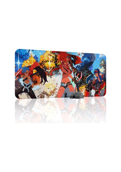 Gurren Lagann Kaymaz Dikişli Kauçuk Oyuncu Mousepad V5 - 90x40 Xxl Gaming Mouse Pad Fare Altlığı