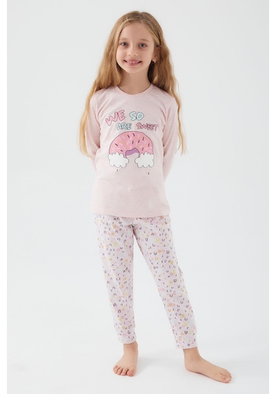 Roly Poly 3098 We So Sweet Melanj Kız Çocuk Pijama Takım Pembe