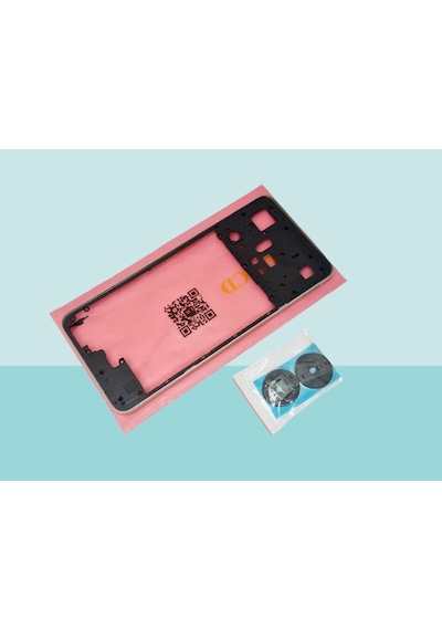 Tkgz - Oppo Realme C55 Full Kasa Arka Kapak Batarya Kapağı - Beyaz Çok Renkli