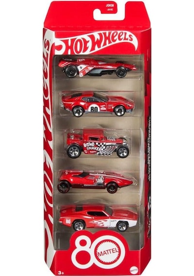 Hot Wheels Mattel 80th Anniversary Set Of 5 Vehicles Jgk08 Renkli