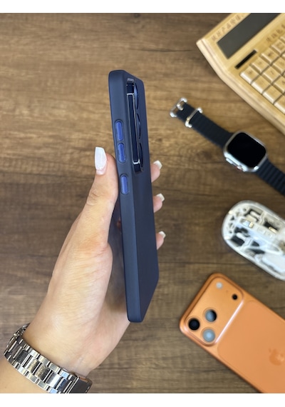 Samsung Galaxy S26 Ultra Uyumlu Süper İnce Mat Ultra Thin Silikon Kılıf Lacivert