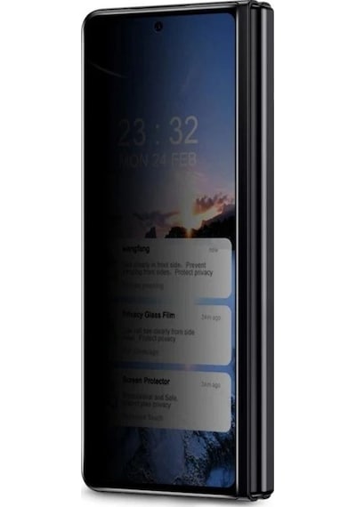 Schitec Tecno Phantom V Fold 2 Darbe Emici Premium Hayalet Ön Ekran Koruyucu Poliüretan Film