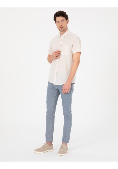 Pierre Cardin Erkek Bej Gömlek Kısa Kollu 50303287-vr011 Bej