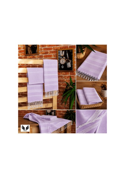 Pega Sultan Peştamal %100 Koton Lila Plaj Havlusu 90 x 170 CM