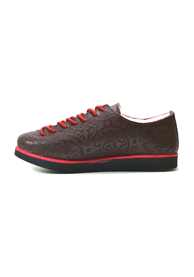 Mini Angel 211 Deri Bordo Lastik Bağ Casual Kız Çocuk Ayakkabı Bordo