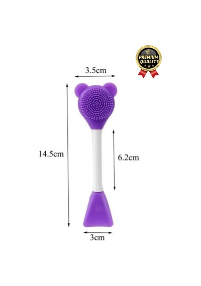 Özel Seri Esnek Yumuşak Silikon Yüz Cilt Krem Maske Uygulama Ve Temizleme Fırçası Spatulası 1 Adet