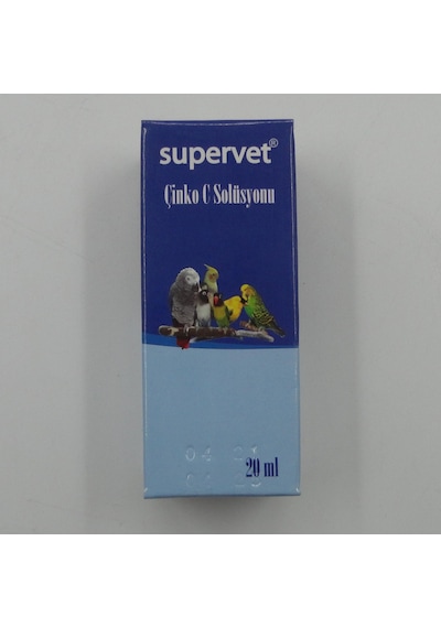 SUPERVET Süs Kuşları İçin Çinko Ç Solisyon 20 ml