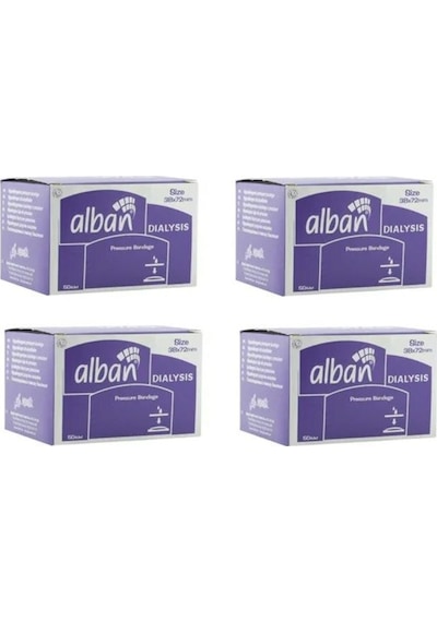Alban Diyaliz Bası Bandı Ebat 38 x 72 MM 4 x 50 Adet
