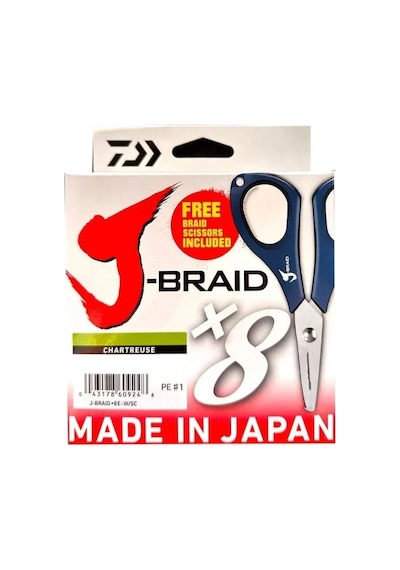 Daiwa Jbraid 8b Chartreuse 150m İp Misina Makaslı - 0.20mm 0.20  MM