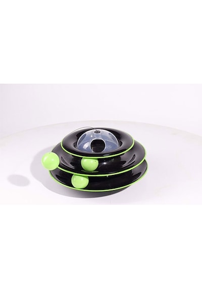 M-pets Yaylı Dönen Top Kedi Oyuncağı Siyah 25 Cm 244-50074.01