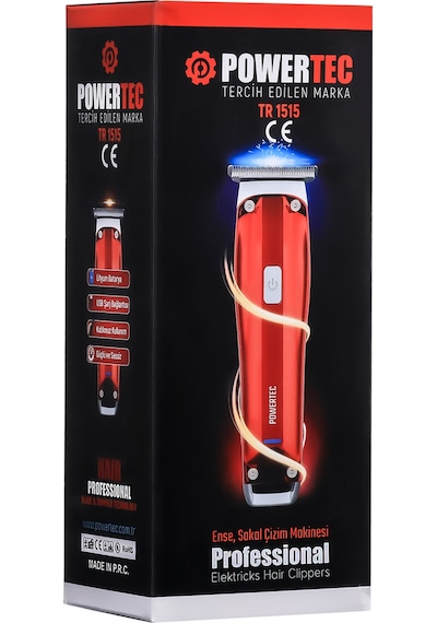 Powertec TR-1515 Lazer-Epilasyon Öncesi Tüm Vücut Tıraş Makinesi Sakal-Ense-Vücut