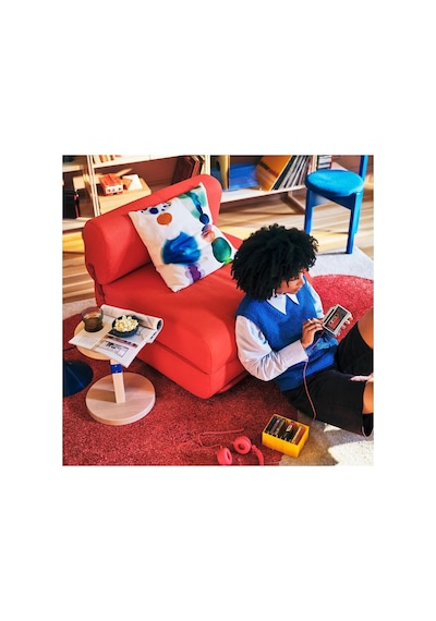 Ikea Ps 2026 Halı 170 X 240 Cm Kırmızı - Beyaz