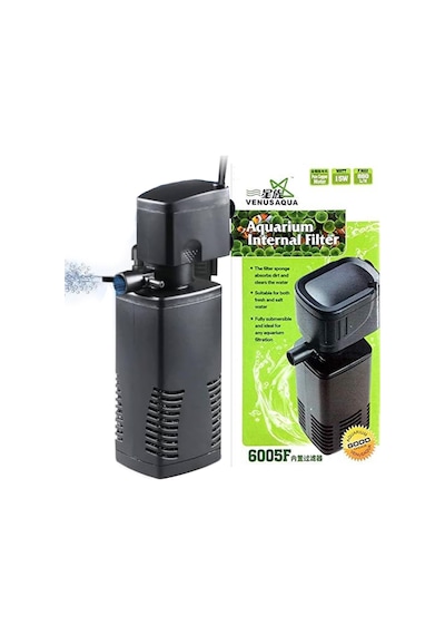 Tüm Akvaryumlar İçin 6005f Akvaryum İç Filtresi. 880 L/hr. 15 Watt Motor Ve Saf Bakır Motor
