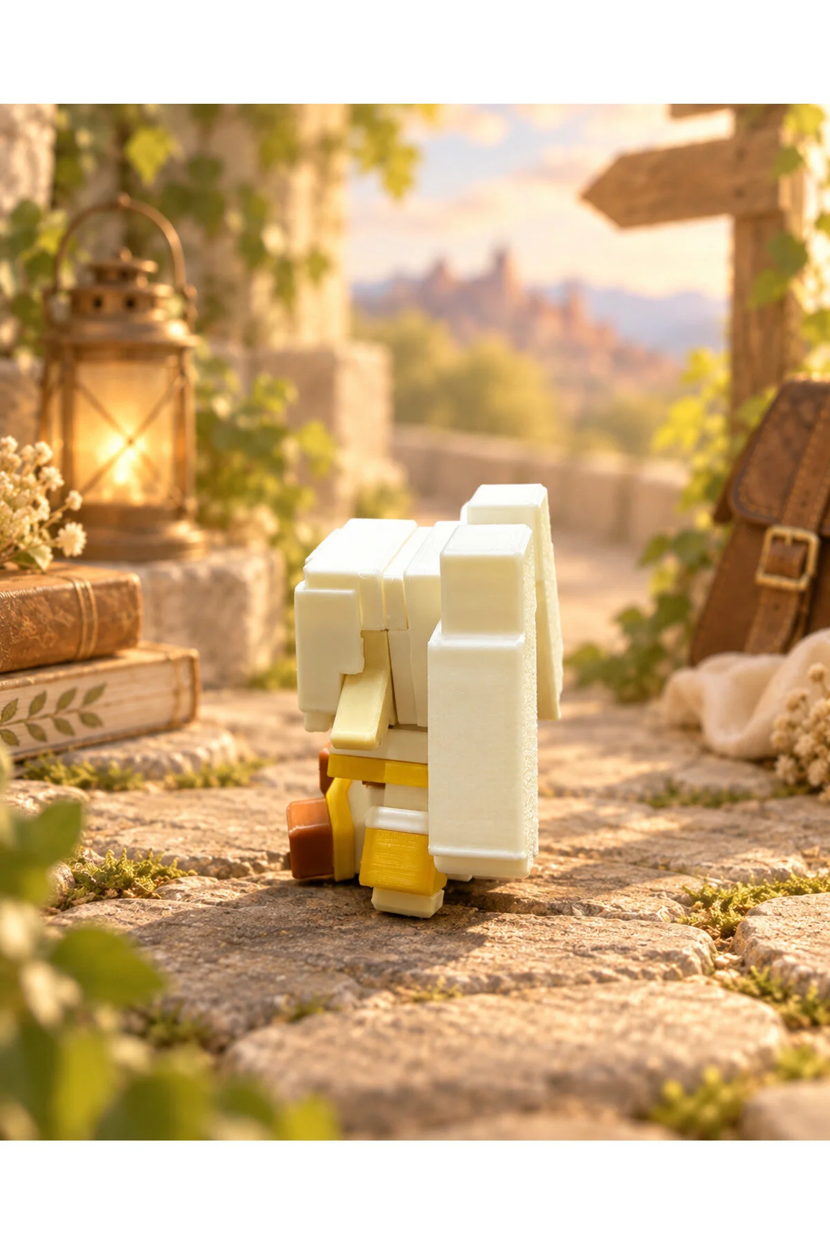 Frieren Beyond Journey S End Frieren Mini Anime Figür Pixel Art 3d Baskı Masaüstü Dekoratif Süs