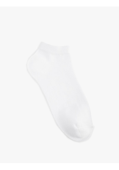 Koton Basic Pamuklu 5'li Patik Çorap Seti Beyaz 6sak80280aa