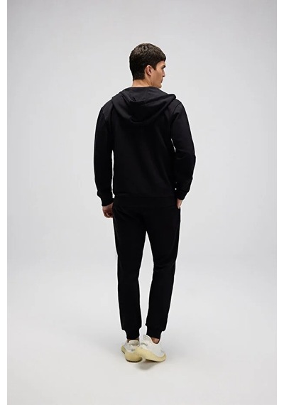 Ellesse Erkek Fermuarlı Kapüşonlu Sweat Em581-bk Siyah