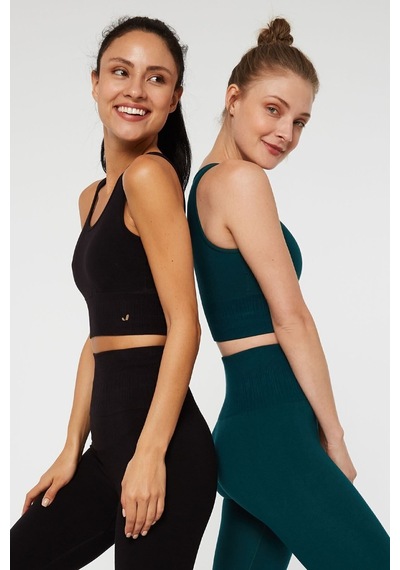 Jerf Luz Sıkılaştırıcı & Kaplı Spor Sütyeni Yeşil