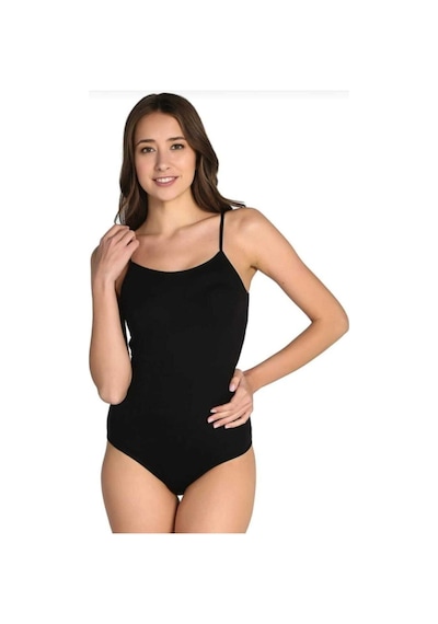 Tutku Kadın Siyah 3 Lü Paket Ip Askılı Kancalı Çıtçıt Lı Body Zıbın Siyah