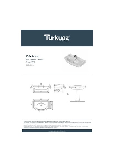 100 Cm Etajerli Seramik, Şık Tasarım 508 Yeşil