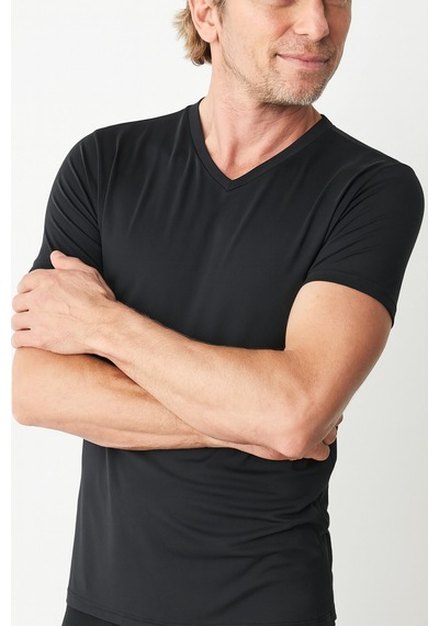 Belpa Ersa İç Giyim Modal Erkek V Yaka T-shirt 3'lü Siyah