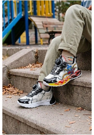 Vojo Kids Ortopedik Taban Kahraman Sneaker Spor Ayakkabı 267800001902 05 Beyaz