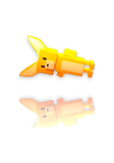 Super Bear Adventure, Baaren-şika, Penguen, Tilki, Tavşan, Timsah, Arı Loy3d 9 Cm Sarı