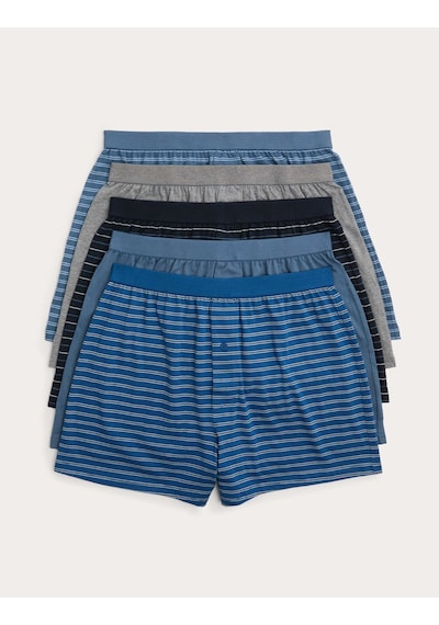 Marks & Spencer Cool & Fresh 5'li Boxer T14008382f Mavi Mix