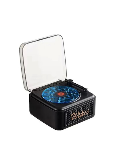 Vtn-21 Nostalji Mini Plak Görünümlü Radyolu Bluetooth Hoparlör