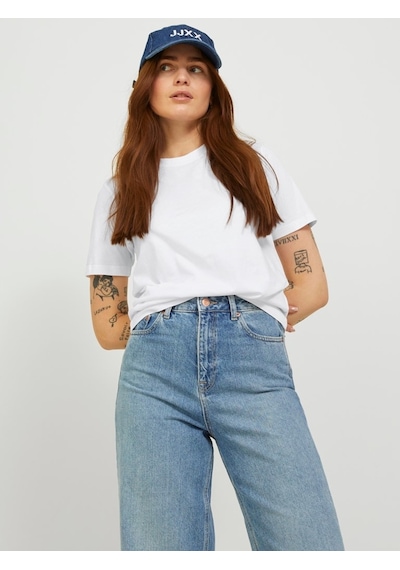 Jjxx Standart Kalıp Beyaz Kadın T-shirt 122001822 001