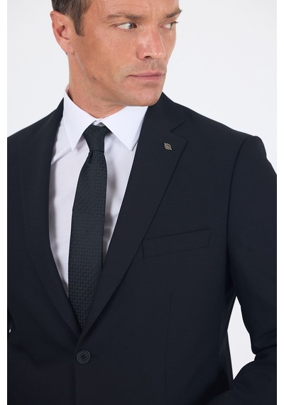İmza Siyah Mono Yaka Gabardin Astarlı Tek Yırtmaç Esnek 6 Drop Comfort Fit Basic Takım Elbise 1001255010 İmza Siyah Mono Yaka Gabardin Astarlı Tek Yırtmaç Esnek 6 Drop Comfort Fit Basic Takım Elbise 1001255010
