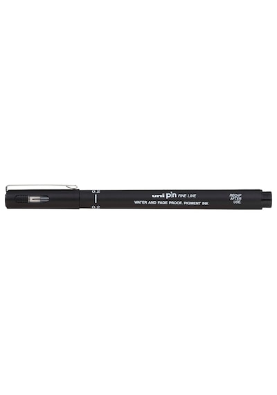 Uni Pin Su Bazlı Teknik Çizim Kalemi Siyah 0.2 Mm