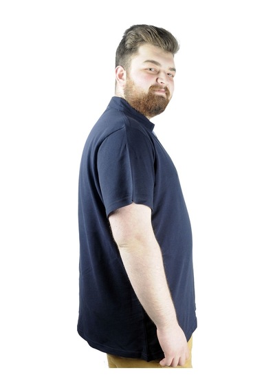 Mode Xl Büyük Beden Erkek T Shirt Polo Mdx Club 22305 Lacivert 001