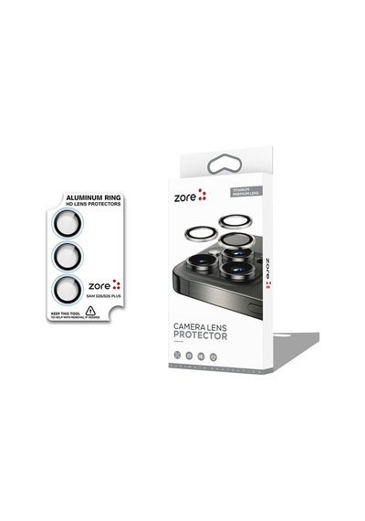 Galaxy S26 Uyumlu Parmak İzi Bırakmayan Kamera Lens Koruyucu Cl-12 - Açık Mavi - T41602