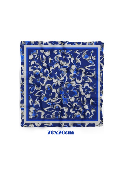 Blue Aura Desen 70 70cm Bandana/fular Çok Renkli