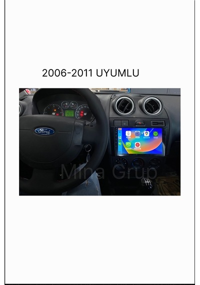 Snp Serisi Ford Fiesta Connect Uyumlu 9" Multimedya Android Teyp 4-64 Gb + Kamera li 10"