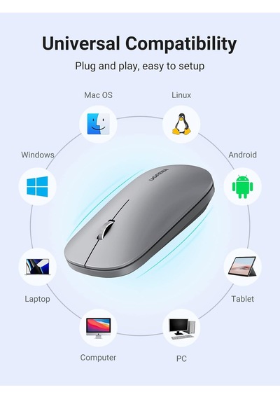 Kablosuz Fare, 2,4 Ghz Usb Bağlantısı, Maks. 4000 Dpi, 18 Ay Pil Ömrü. Pc, Mac, Dizüstü Bilgisayar, Windows 11, 10, 8.1, 7, Macos, Linux Ile Uyumlu Gri 76280015 Kablosuz Fare, 2,4 Ghz Usb Bağlantısı, Maks. 4000 Dpi, 18 Ay Pil Ömrü. Pc, Mac, Dizüstü Bilgisayar, Windows 11, 10, 8.1, 7, Macos, Linux Ile Uyumlu Gri 76280015