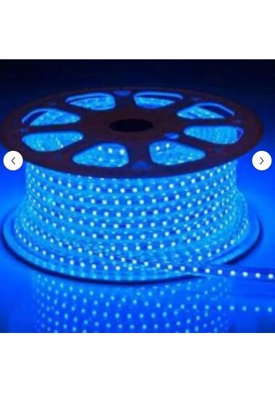 Metrede 120 Ledli 1 Metre Mavi Işık 220 Volt İç Ve Dış Mekan Uyumlu Şerit Led İstediğiniz Metre Alab