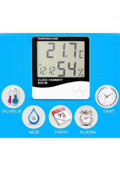Oem Eco 60 Sıcaklık ve Nem Ölçer