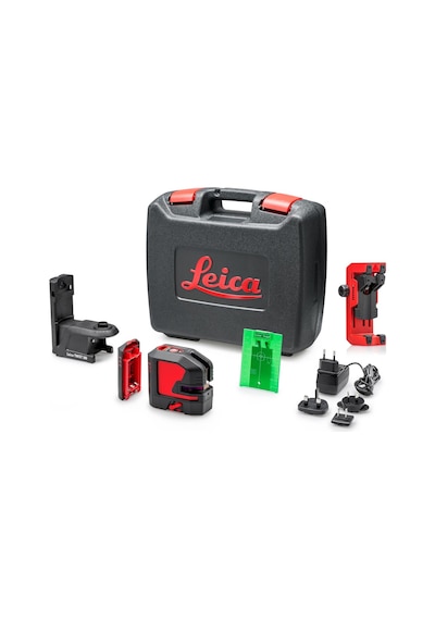 LEICA LINO L2P5G Şarjlı 4 Noktalı ve Şaküllü Çapraz Çizgili Yeşil