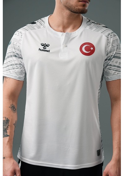 Hummel Milli Takım Line Kamp Tişört Beyaz
