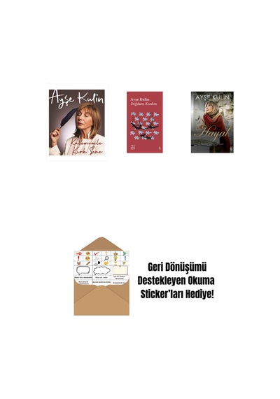 Kalemimle Kırk Sene Ciltli + Everest Açıkhava 19 - Doğdum. Kızdım + Hayal + Okuma Sticker'ları