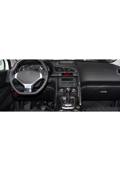 Peugeot 3008 Araç Içi Silikon Kaymaz Ped Kaplama Seti