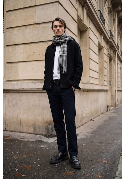 Defacto Erkek Pamuklu Smart-casual Pantolon G1076ax26spbk81 Siyah-bk81