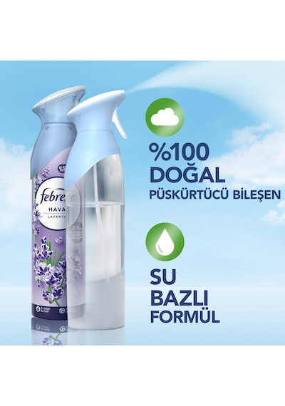 Febreze Lavanta Hava Ferahlatıcı Sprey Oda Kokusu 185 ML + Hava Temizleyici Parfüm