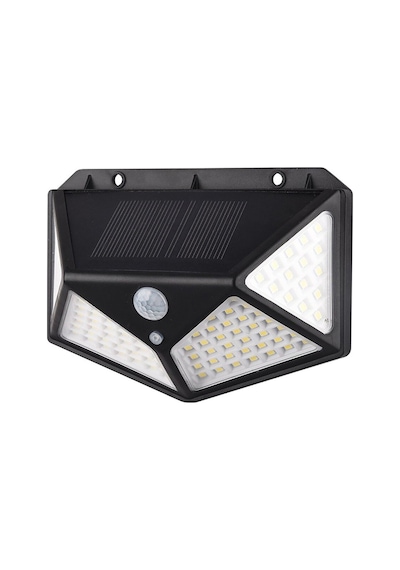 Güneş Enerjili  Led Duvar Aydınlatması Siyah