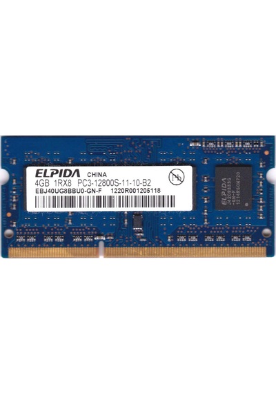 Elpida EBJ40UG8BBU0GNF 4 GB SODIMM DDR3 1600 MHz PC12800 Ram