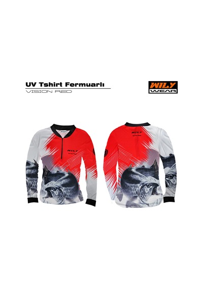 Wily Wear Uv T-Shirt Fermuarlı Vision Red Kırmızı