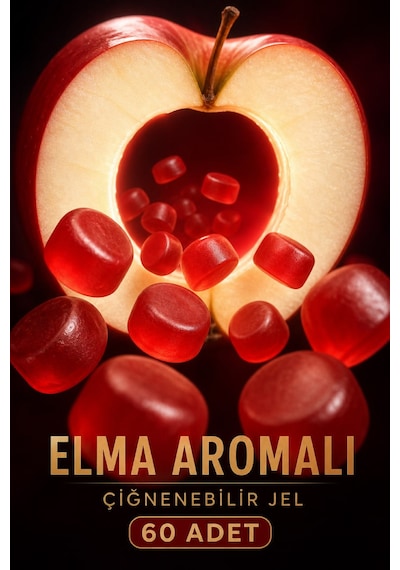 Y'our Gummie Apple Cider Vinegar Elma Sirkesi Folik Asit Krom ve B12 60 Gummies